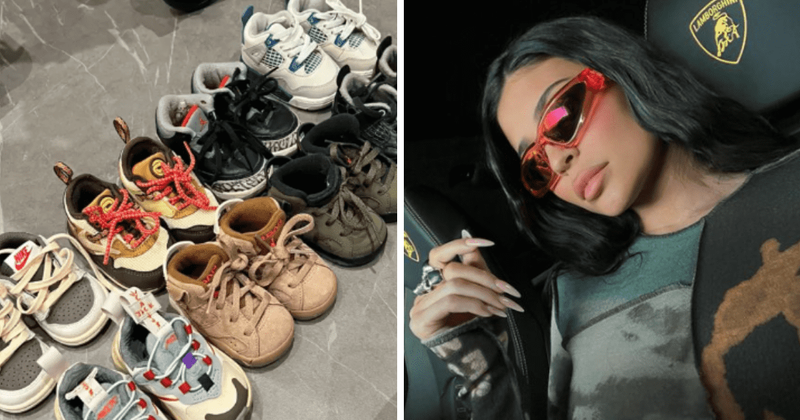Кайли Дженър показва колекция дизайнерски обувки на 6-месечно момченце на стойност 1 000 долара, а то все още дори не може да ХОДИ