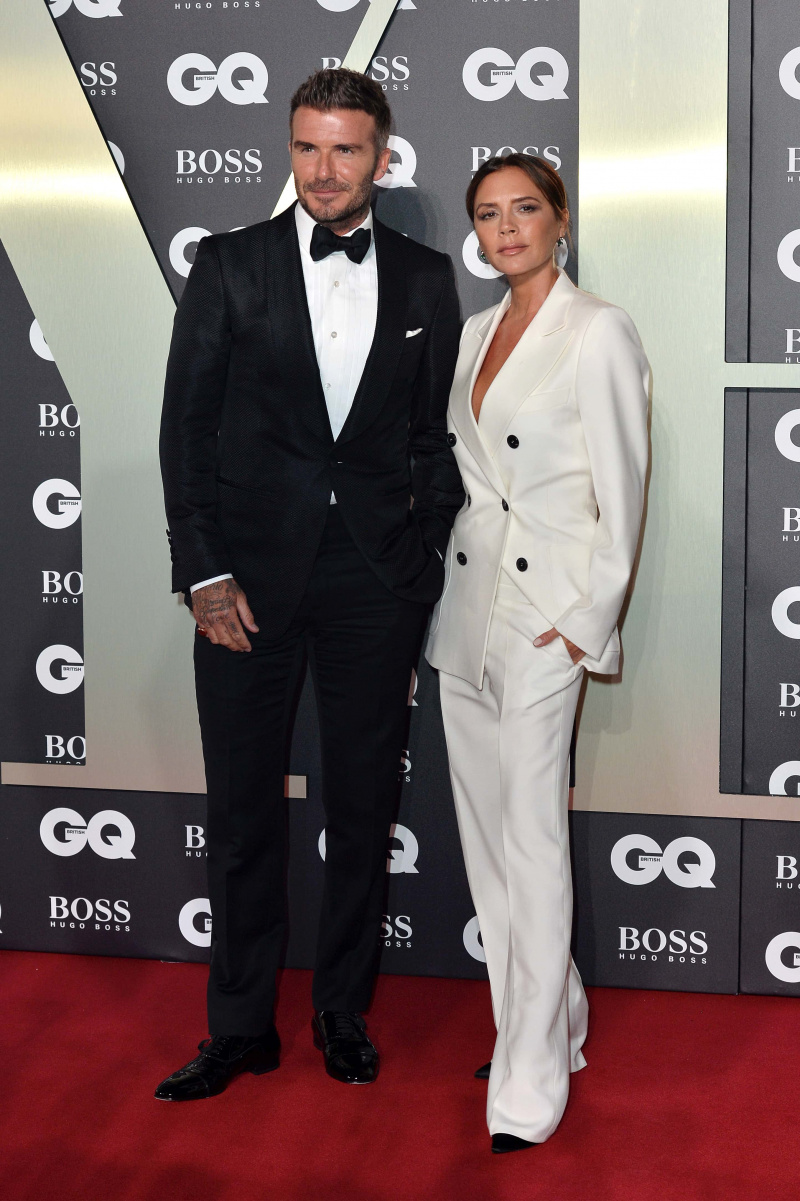   David Beckham e Victoria Beckham participam do GQ Men Of The Year Awards 2019 na Tate Modern em 03 de setembro de 2019 em Londres, Inglaterra.