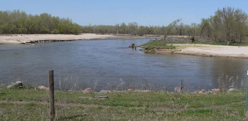  El río Elkhorn en el condado de Antelope, Nebraska (Wikipedia)