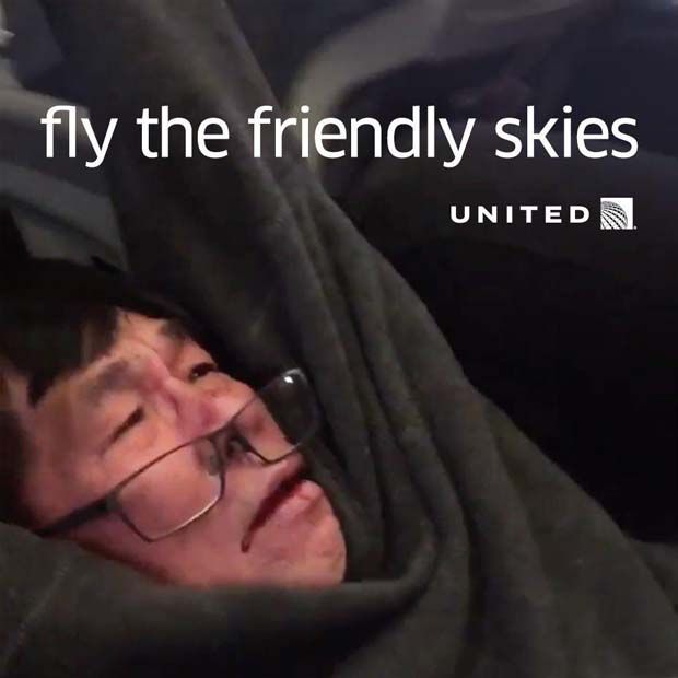 United Airlines eemaldab sunniviisiliselt reisija lennult: kõik meemid, mida peate nägema
