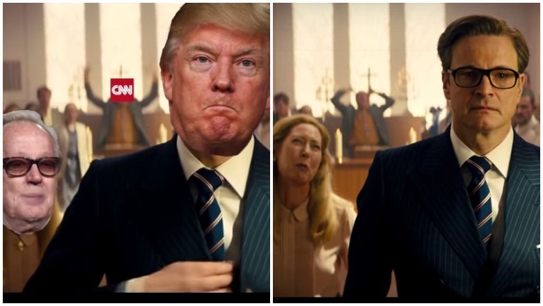 ASSISTIR: Violent Trump Parody Video vs. Original ‘Kingsman’ Video