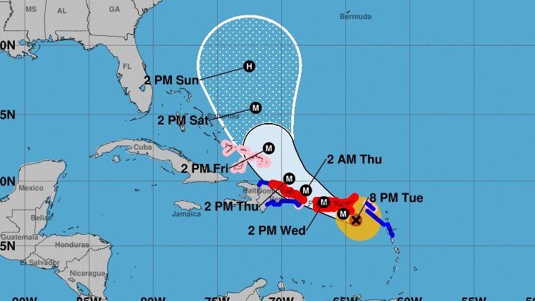 Cesta hurikánu Maria: Trasa s aktualizovanými mapami Floridy, Severnej a Južnej Karolíny [Najnovšie NOAA]
